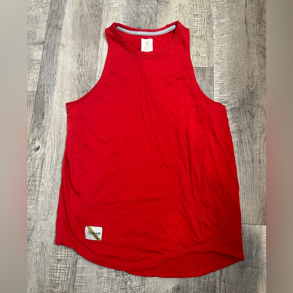 Tracksmith Red Tank Top